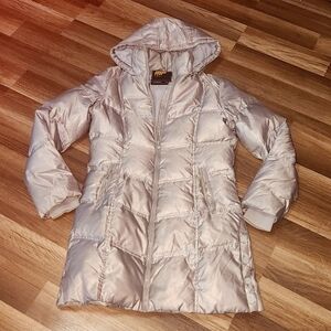 Metersbonwe Polar Series Long Hooded Down Coat   80% White Duck Down Size 165/ S